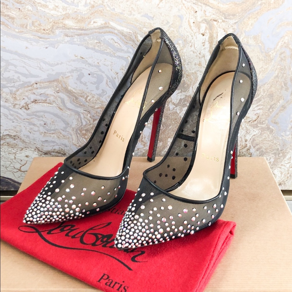 Sold Christian Louboutin Embellished Strass Pump - Picture 4 of 8
